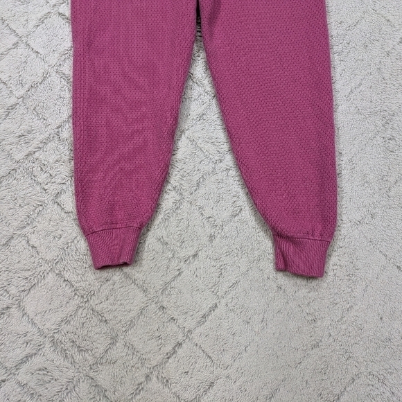 Tommy John Joggers Women's M Pink Berry Sweater Lounge Ribbed Texture - Picture 2 of 11
